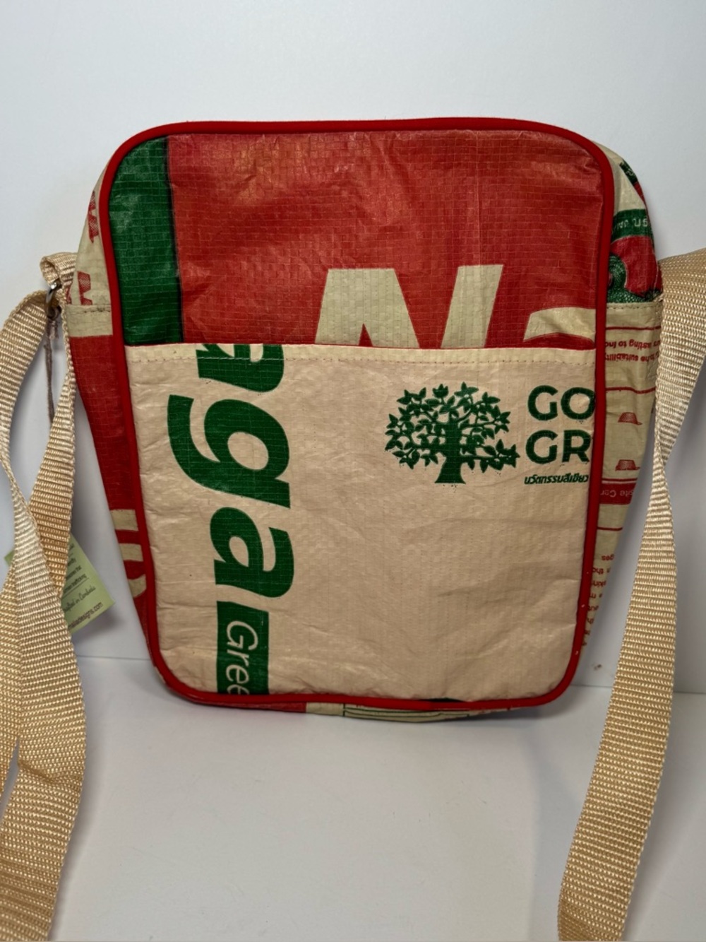 Malia Designs Recycled Cement Sack "Serpent" Crossbody Bag – Fair Trade